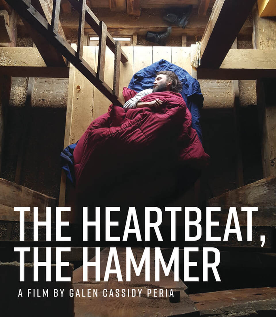 The Heartbeat, The Hammer — film title art